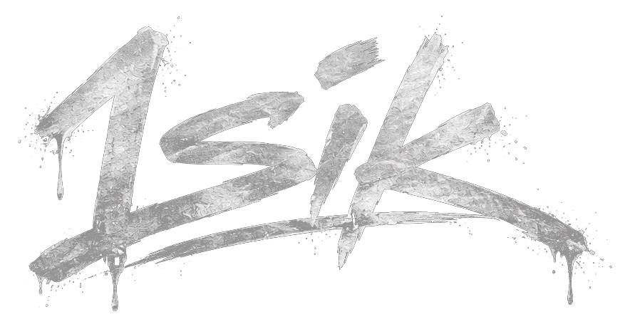 1sik silver graffiti logo